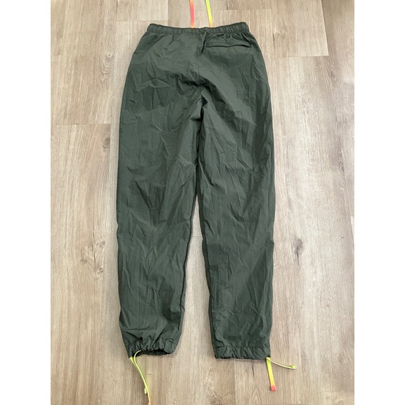Jordan Brand Olive Green Nylon Track Pants Joggers Drawstring Ankle S - Picture 2 of 4